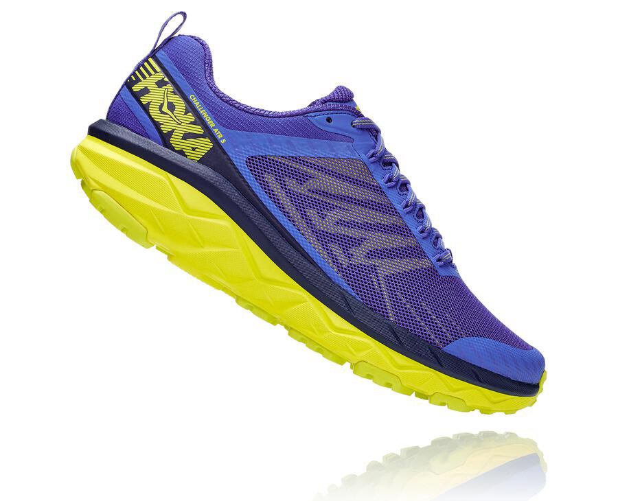 Hoka One One Spor Ayakkabı Erkek Mavi/Yeşil - Challenger Atr 5 - QE1523086